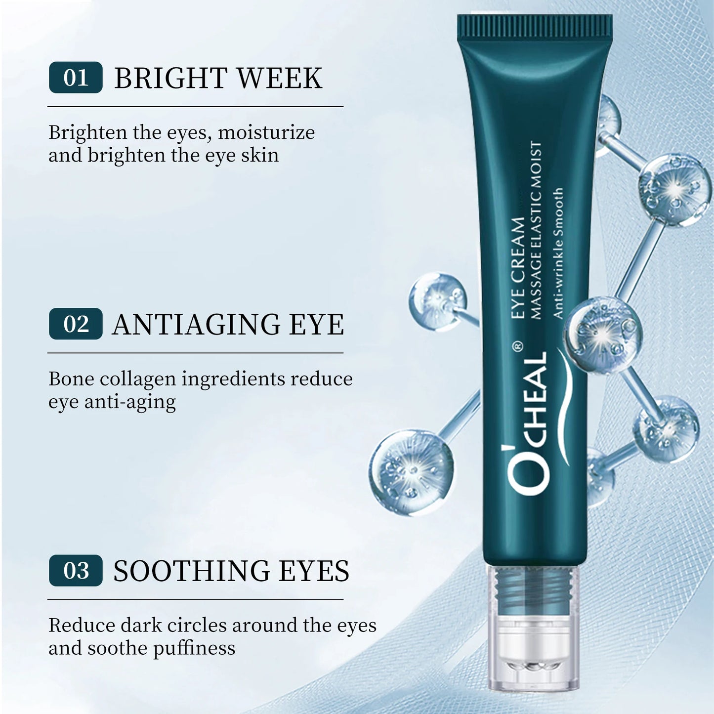 LUNAJIN Roller Eye Cream packaging detail