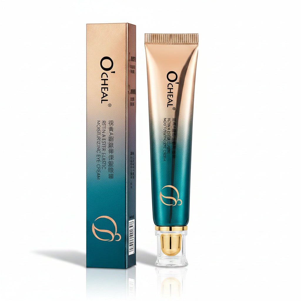 LUNAJIN Smoothing Eye Cream tube with application detail
