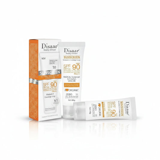 LUNAJIN Invisible Shield Sunscreen SPF50+ with application visual